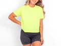 Neon Lemon Boxy Crop